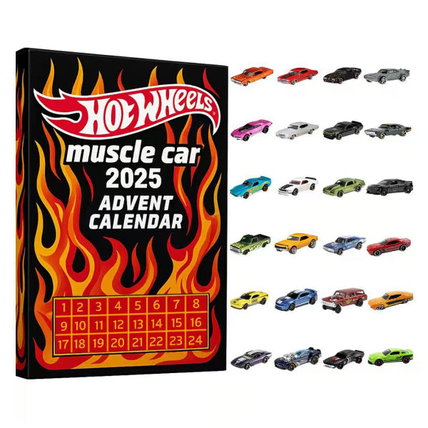 Hot Wheels Muscle Car Advent Calendar 2025 ๐๐ฅ