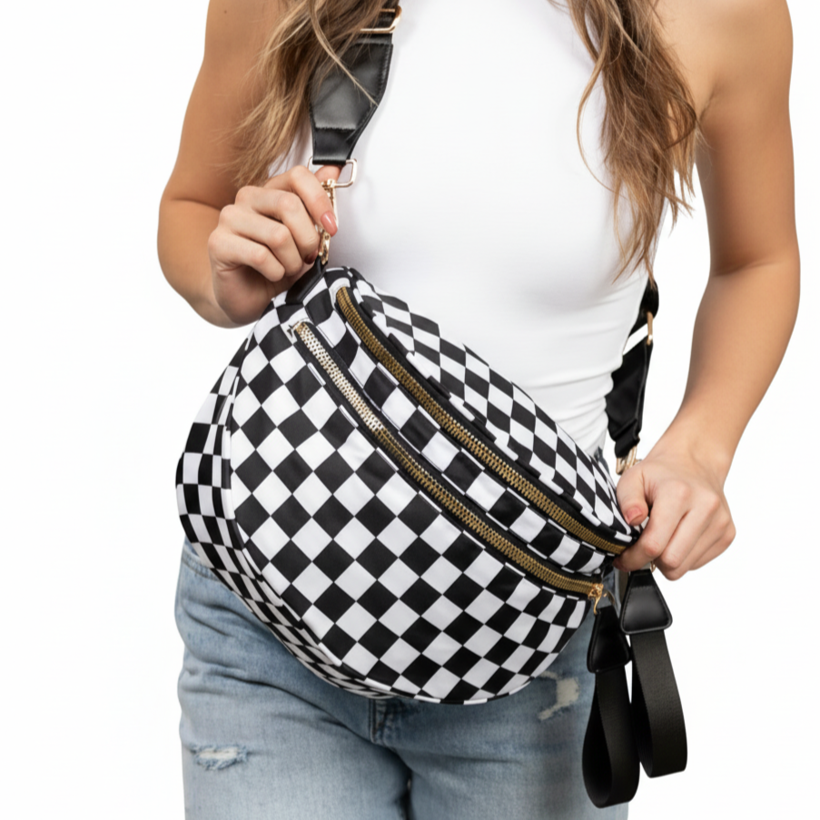 HappyMama™ Oxford Crossbody Bum Bag