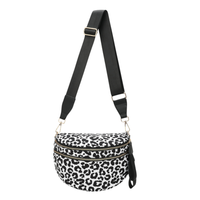 Black and white leopard