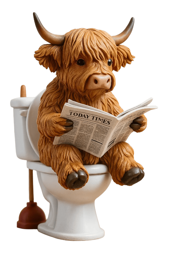 🐮Advent calendar with Highlander 2025🎄✨ - Handmade 3D doll with Highlander (24 parts)