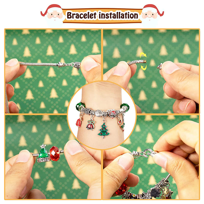 24-day advent calendar Christmas bracelet set