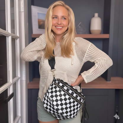 HappyMama™ Oxford Crossbody Bum Bag