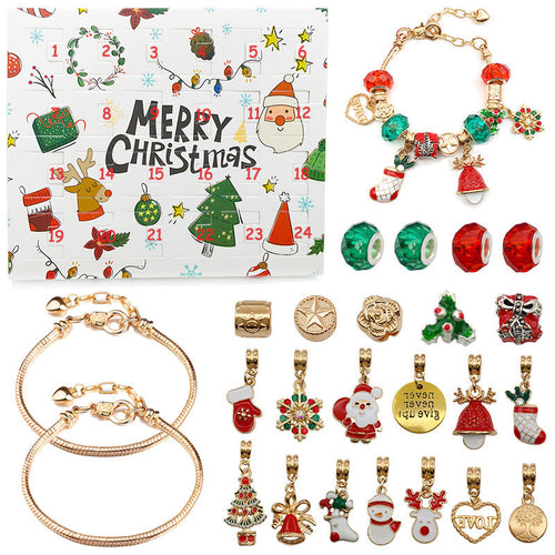 24-day advent calendar Christmas bracelet set