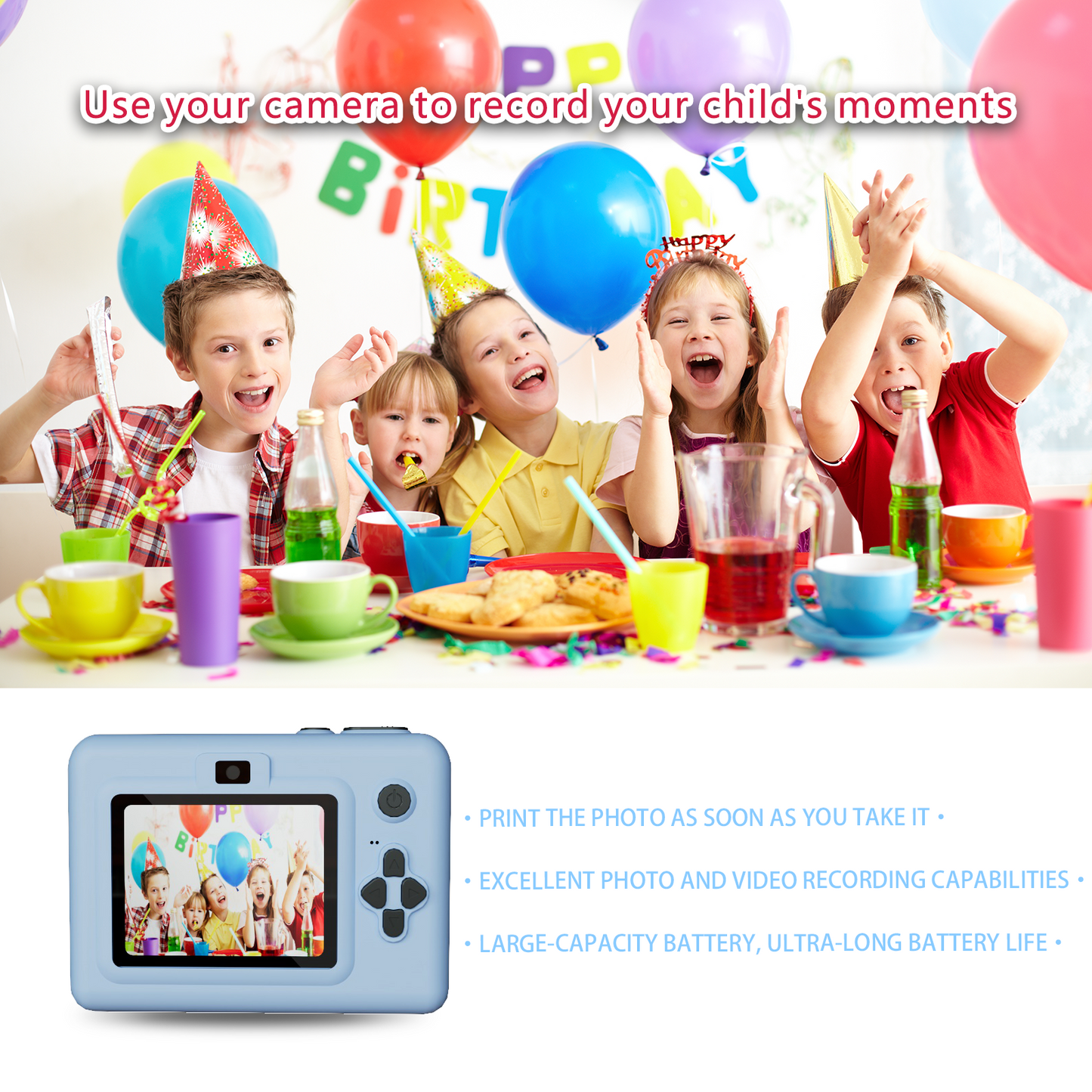 LumiPrint™ Instant Camera for Kids