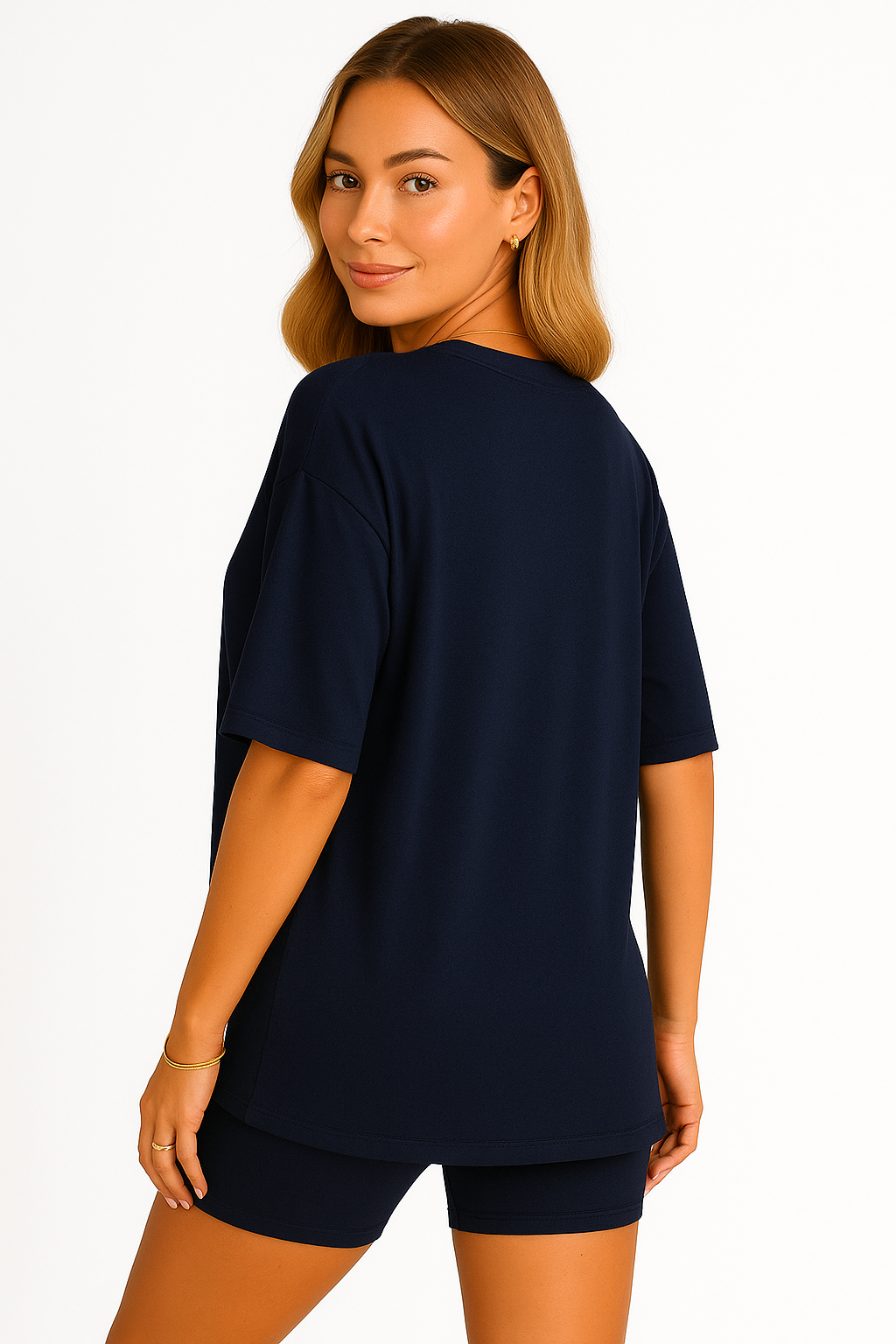 CozyFlex™ Soft Tee & Flattering Shorts Two-Piece Set