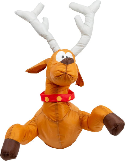 Crashing reindeer and Santa Claus set