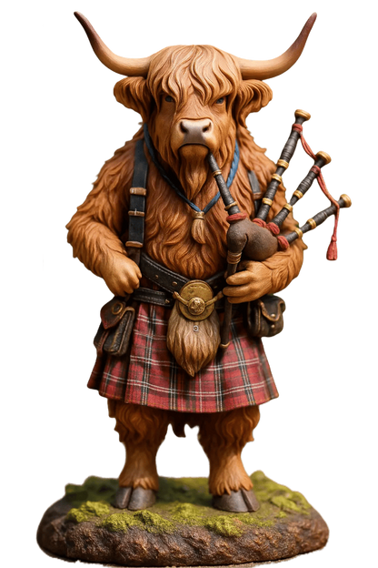 🐮Advent calendar with Highlander 2025🎄✨ - Handmade 3D doll with Highlander (24 parts)